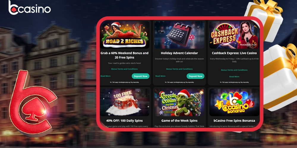 bCasino Promotions: Everyday CA$ and FS