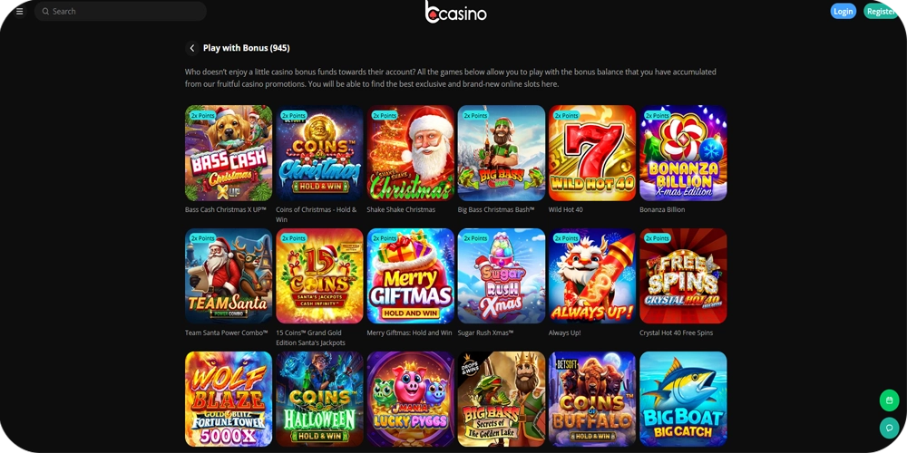 bCasino Bonus Slots