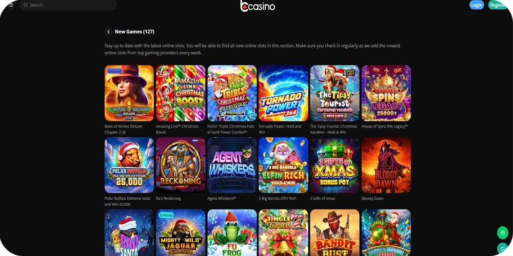 New Games at bCasino